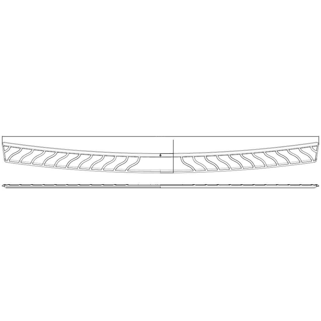 Toyota Highlander Rear Bumper Protector 2020 2024 / RBP019